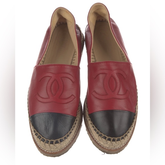 CHANEL Shoes - 100% Authentic CHANEL Limited Edition Espadrilles | Size 38 | Black & Red